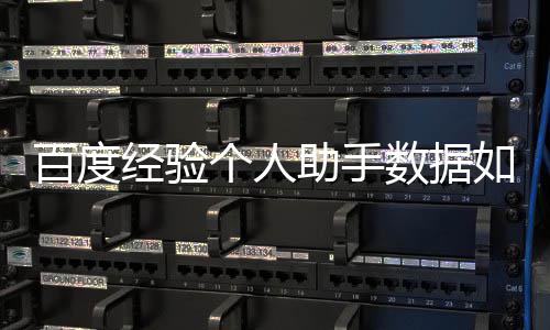百度经验个人助手数据如何导入Excel 等待数据更新完成后