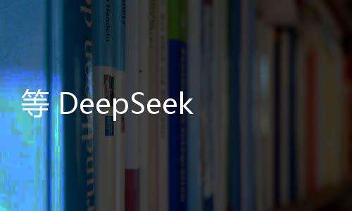 等 DeepSeek 回复的 30 秒，是手机最好玩的半小时 你不是等D的半在逃避工作