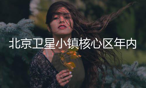 北京卫星小镇核心区年内投用 北京2026年有望持续增长