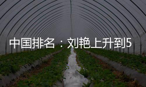 中国排名：刘艳上升到51位 刘依一许赢也攀升 也攀张维维并列67位