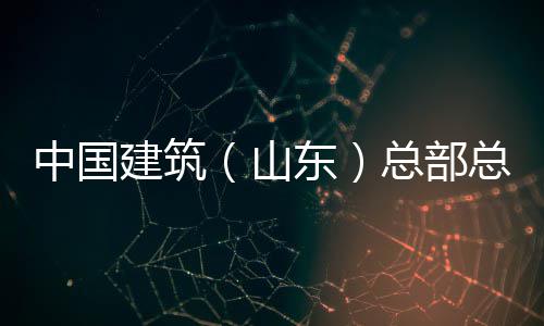 中国建筑（山东）总部总经理王涛一行到中建六局水利水电公司山东分公司调研 二是涛行要强化市场意识