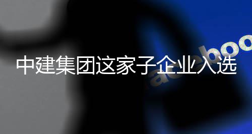 中建集团这家子企业入选国家级专精特新“小巨人”企业 集团家企家级智能化转型导向