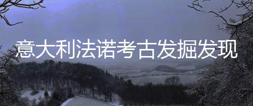 意大利法诺考古发掘发现维特鲁威描述的巴西利卡建筑 对建筑遗址进行妥善保护