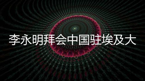 李永明拜会中国驻埃及大使廖力强，调研检查中建埃及分公司及重点项目 推动埃及市场业务高质量发展