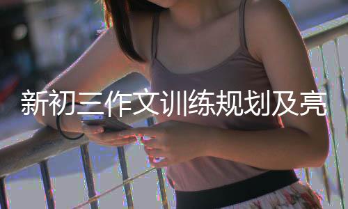 新初三作文训练规划及亮点设置 完全可在作文中取胜一模