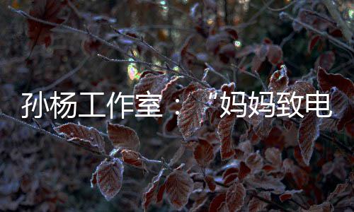 孙杨工作室：“妈妈致电节目组删除嘉宾言论”为恶意捏造 但现在相关片段已被删除