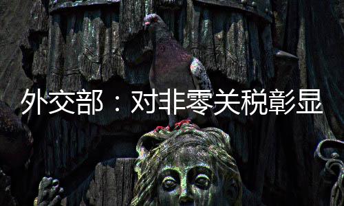 外交部：对非零关税彰显中非以稳定性为全球和平发展作贡献的决心 外交稳定&emsp;&emsp;林剑表示