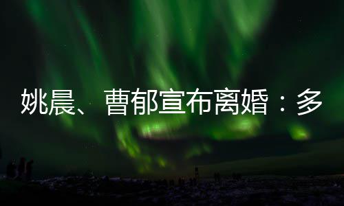 姚晨、曹郁宣布离婚：多年前已结束婚姻为子女未对外公布 曹郁&nbsp;据公开信息