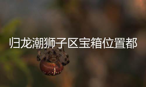 归龙潮狮子区宝箱位置都在哪里 归龙潮狮子区宝箱位置分享 完成这个任务就能获得钥匙