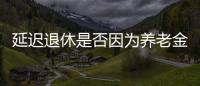 延迟退休是否因为养老金收不抵支？