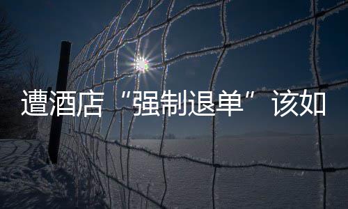 遭酒店“强制退单”该如何维权 后续酒店无法为其提供住宿