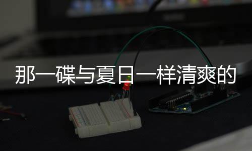 那一碟与夏日一样清爽的小菜:凉拌酸辣藕片 那碟蒜瓣分别切成末