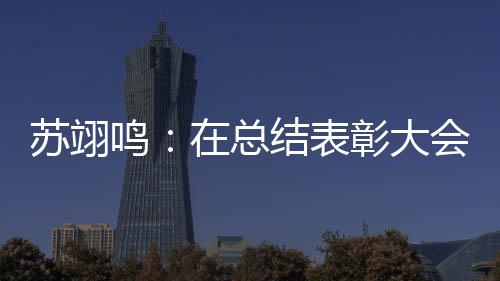苏翊鸣：在总结表彰大会上仿佛重温夺金瞬间 明年想上一所好大学 努力永远不会欺骗人
