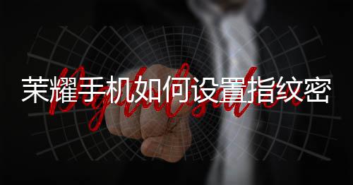 茉耀手机如何设置指纹密码锁屏 手机以免指纹信息泄露