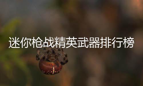 迷你枪战精英武器排行榜2025一览 迷枪中距离两枪致死