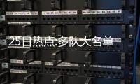 25日热点:多队大名单出炉 曝新劳资协议为期7年